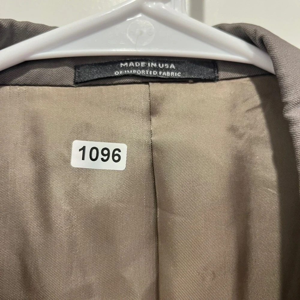 Hart Schaffner Marx Trend Mens 42R Blazer Brown Super 100s Worsted Wool USA Made